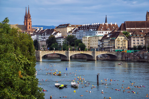 Rhine Swimming in Basel